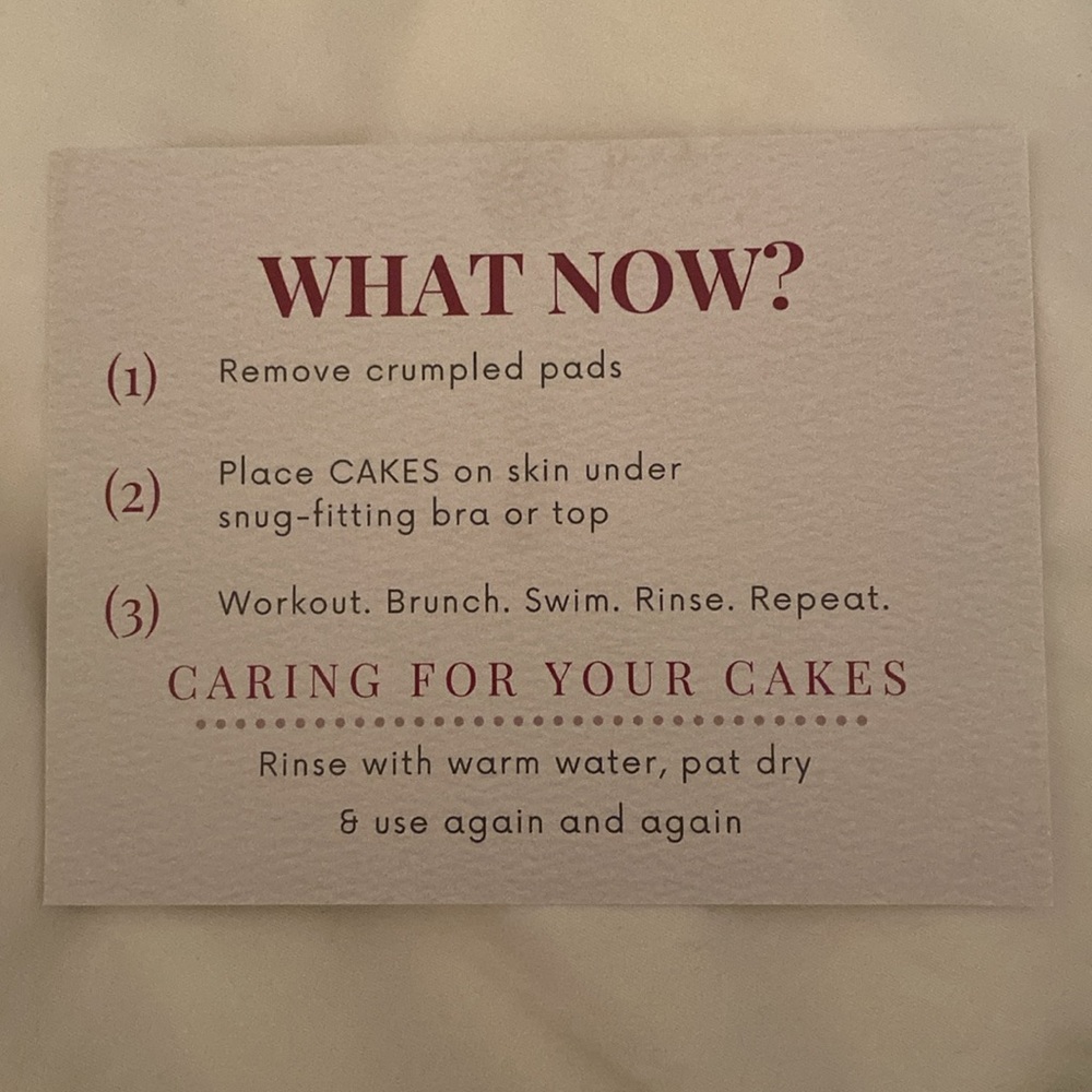 Cakes Reusable Bra Insert - Picture 3 of 4
